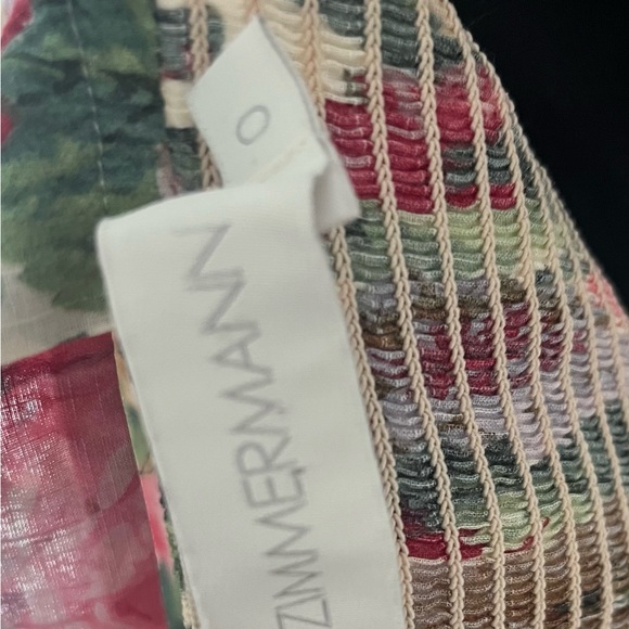 Zimmermann Pink and Green Ruffled Tiered Sundress - Picture 9 of 9